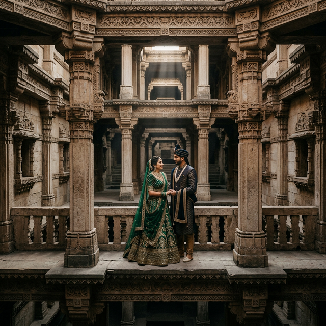Adalaj Stepwell: The Royal Heritage Pre-Wedding Shoot Guide